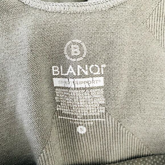 BLANQI Maternity Tank Racerback Grey Gray Sport Top - S - Picture 4 of 4